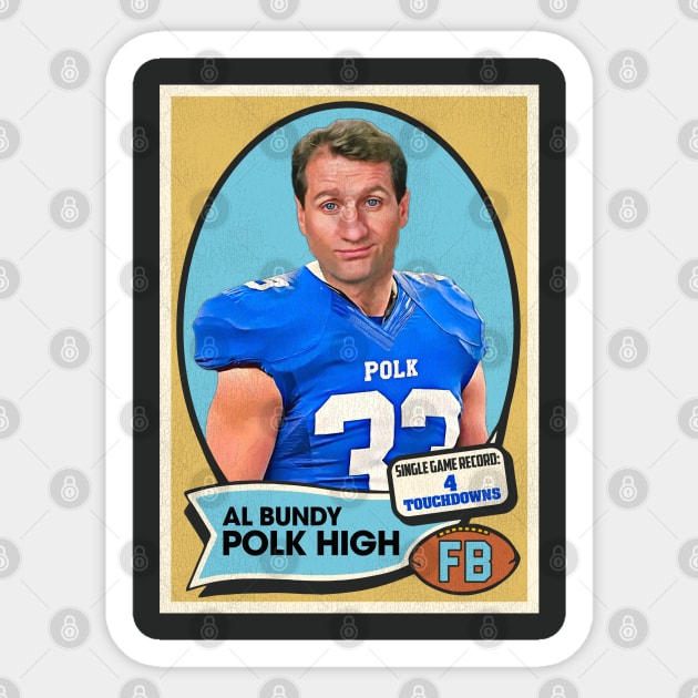 Al Bundy Polk High Football Card Sticker by darklordpug